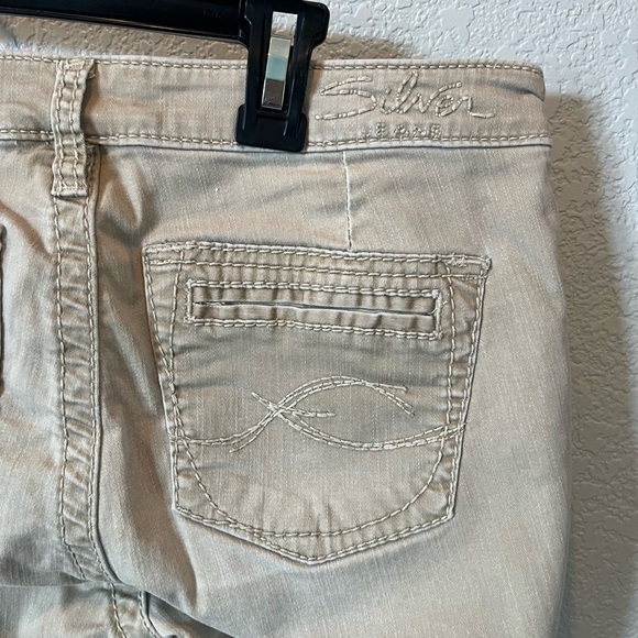 Silver Jeans Gwen Chino Skinny Fit Khaki Pants Size W 26/ L31 - Picture 3 of 8